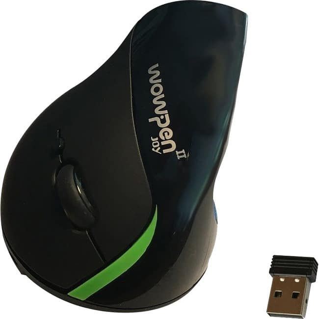 ErgoGuys - WOW PEN JOY II WIRELESS ERGONOMIC COMPUTER MOUSE Optical - Wireless - USB - 2000 dpi - Scroll Wheel - 6 - Wireless - Black price history on PriceWatchPro