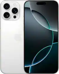 Apple - iPhone 16 Pro Max 1TB - Apple Intelligence - White Titanium (AT&T) - Front_Zoom