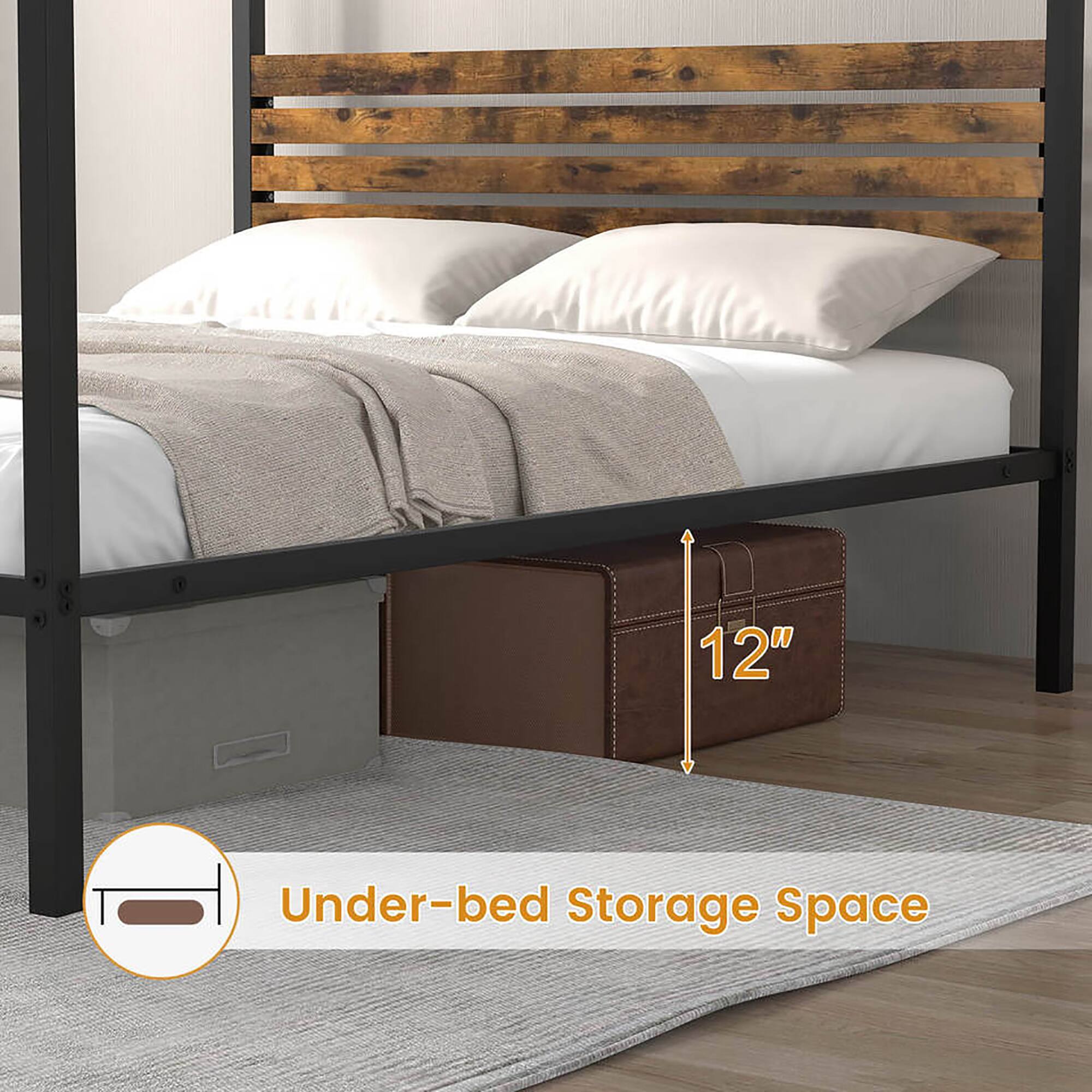 12" Under-bed Storage Space

Under-bed Storage Space