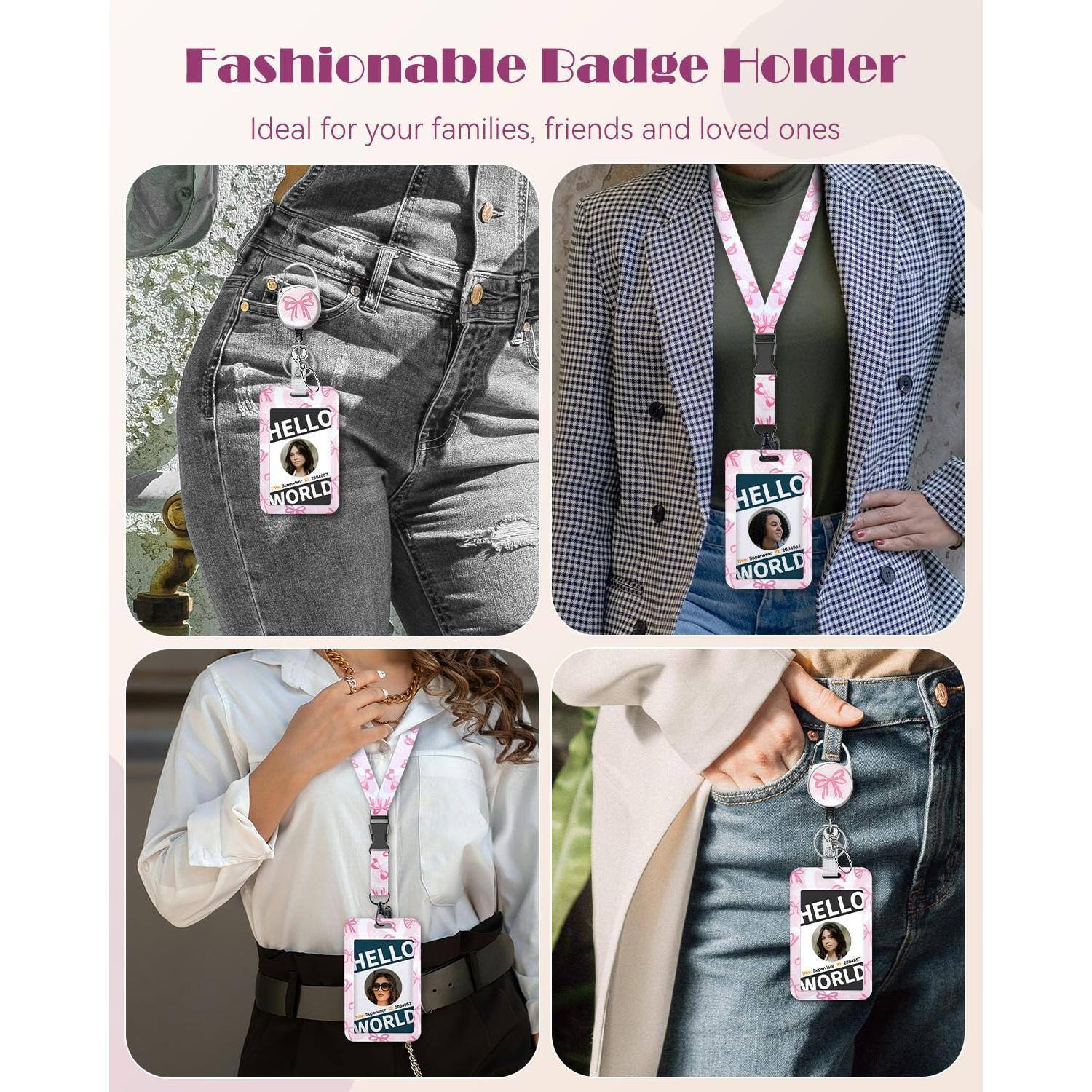 Fashionable Badge Holder  
Ideal for your families, friends and loved ones  

HELLO WORLD  
HELLO WORLD  
HELLO WORLD  
HELLO - WORLD