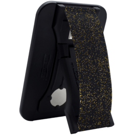 LoveHandle - PRO MagSafe Compatible Universal Magnetic Phone Grip & Kickstand with Adapter Ring for Cell Phones Glitter - Gold Onyx Glitter