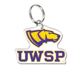 WinCraft - Wisconsin-Stevens Point Pointers Premium Acrylic Team Key Ring - Multicolor