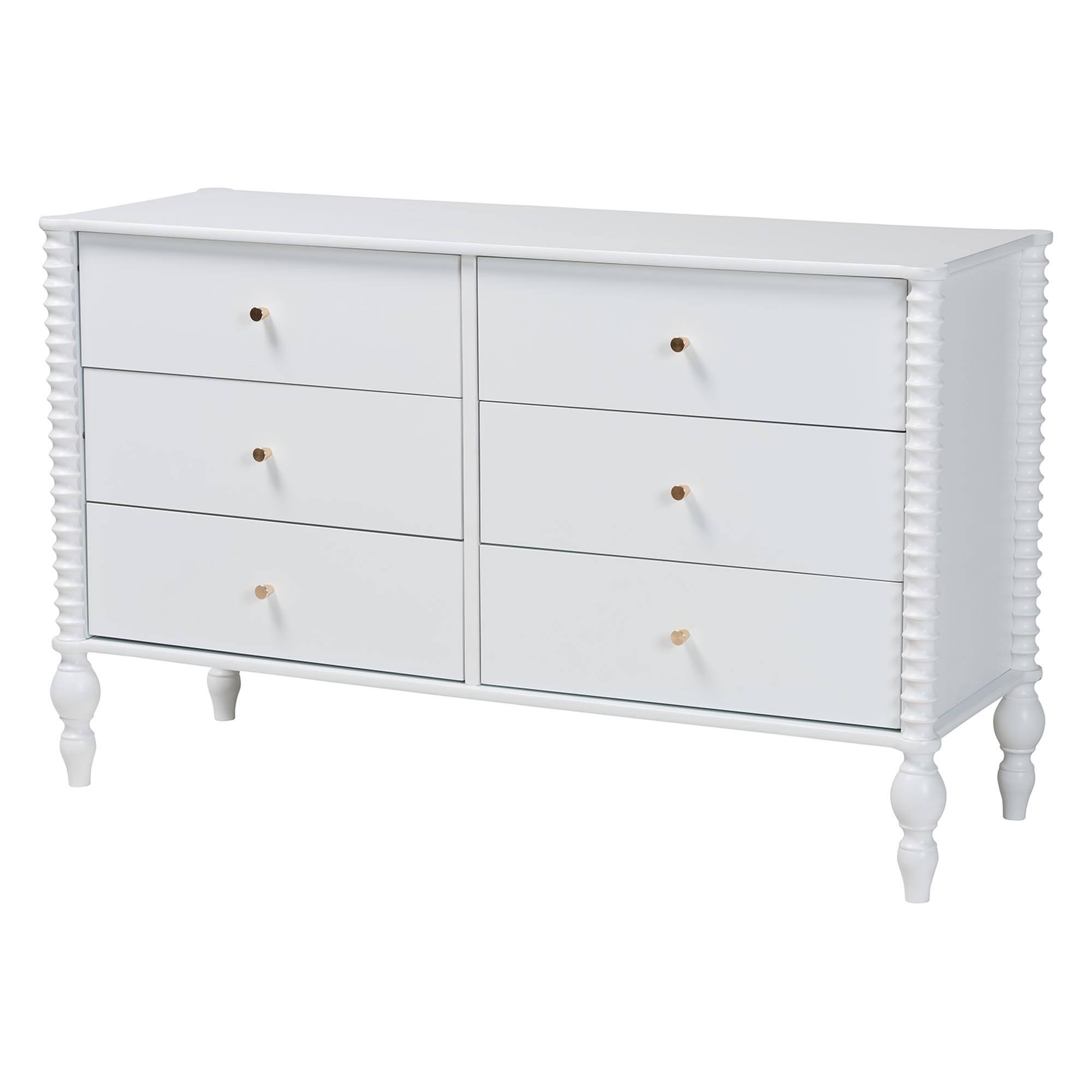 Alt View 2. Baxton Studio - Denita Spindle 4-Piece Bedroom Set - Farmhouse Platform Bed with Matching Dresser, Chest, and 1-Drawer Nightstand, Queen - White.