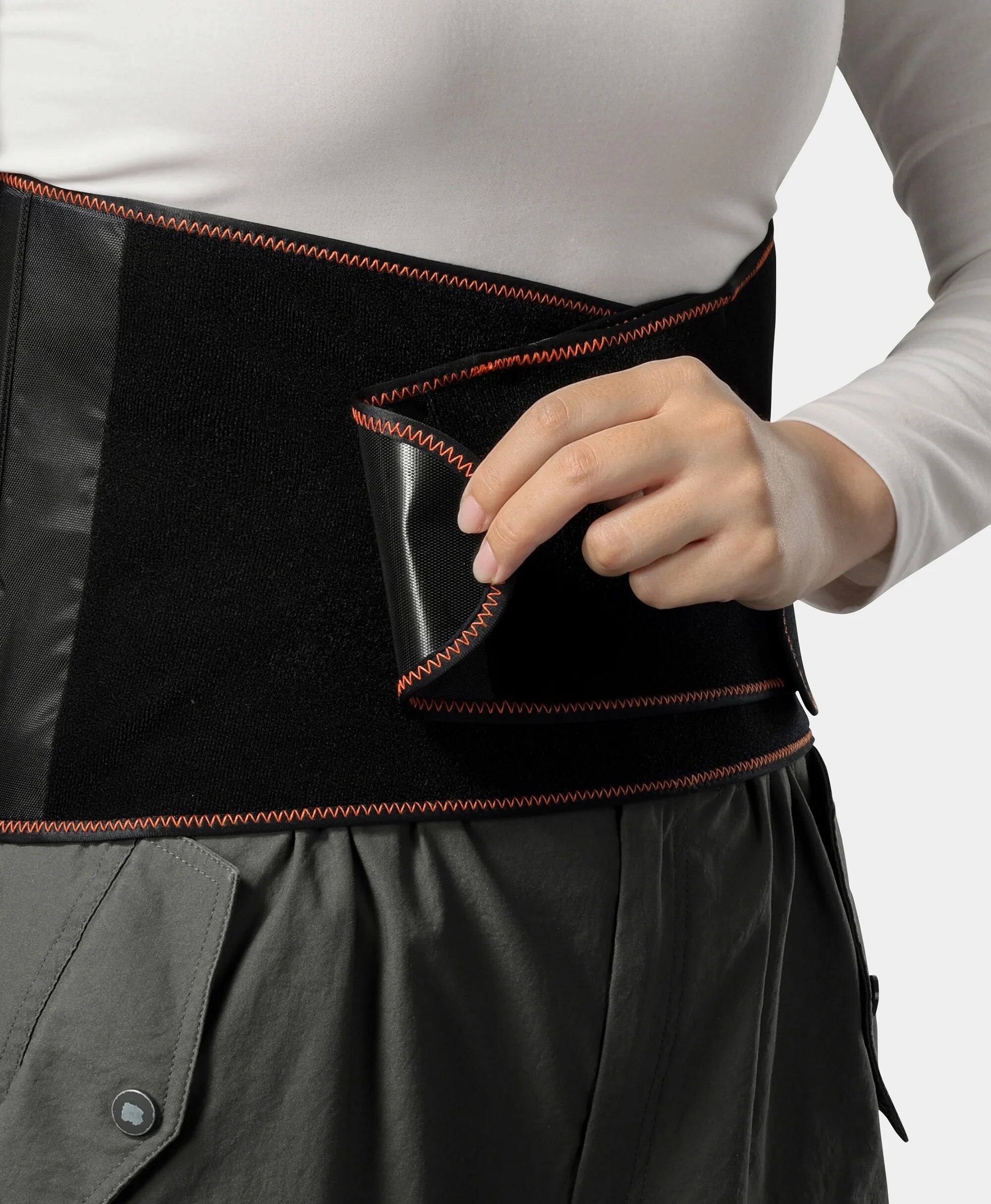 Alt View 2. ororo - Evergard Heated Waist Brace - W36 - Black.