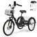 Front. Skeri - Tricycle for Adults, Black Electric Trike Motorized Three Wheel Electric Bicycle, 350W 48V Adult Electric Tricycle - Black.