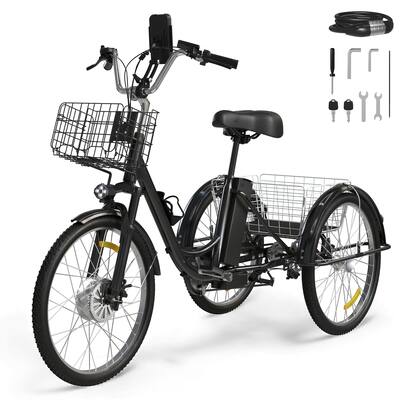 Skeri Tricycle for Adults, Electric Trike Motorized Three Wheel Electric Bicycle, 350W 48V Adult Electric Tricycle Black ET01 - Best Buy Skeri Tricycle for Adults, Electric Trike Motorized Three Wheel Electric Bicycle, 350W 48V Adult Electric Tricycle Black ET01 - Best Buy