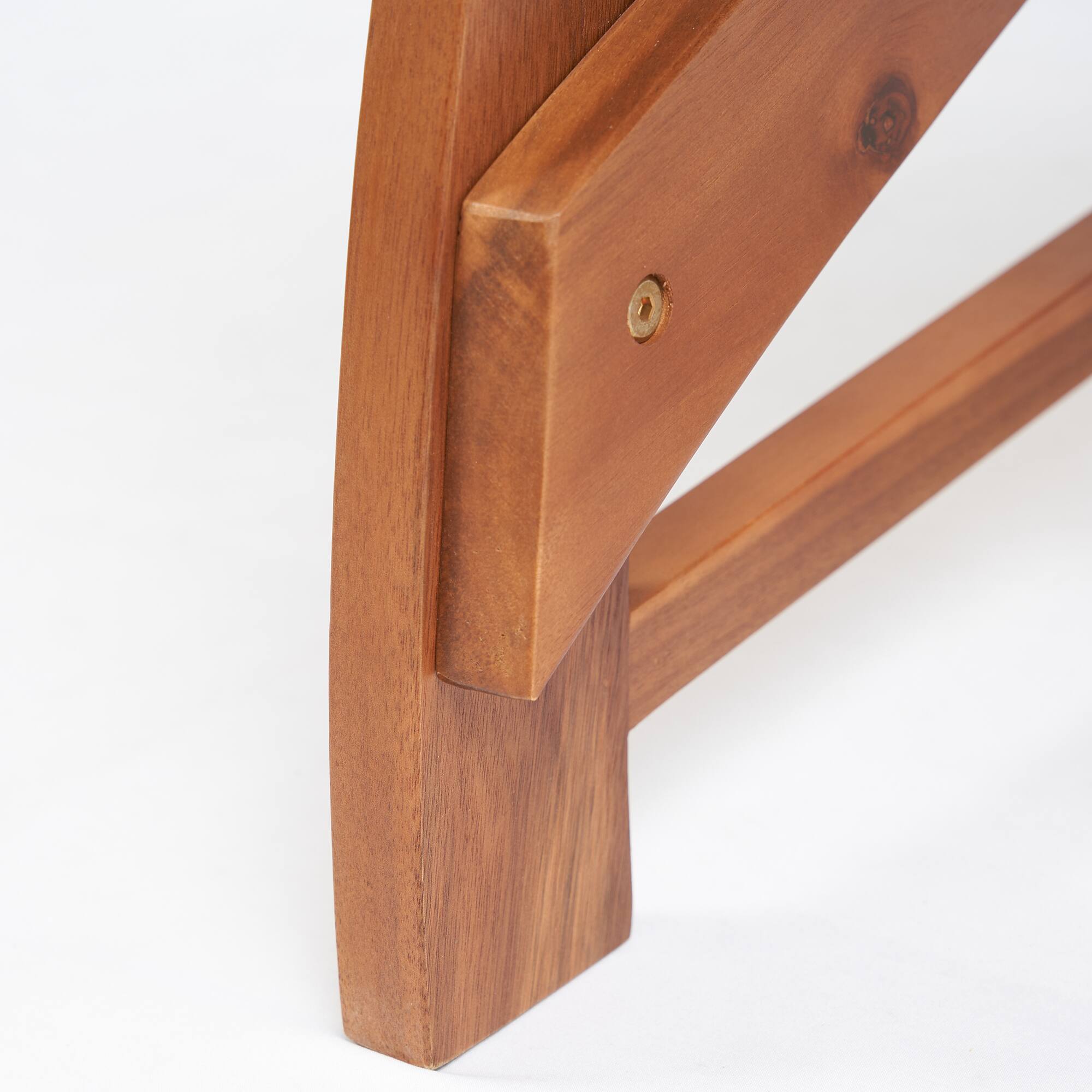 Alt View 8. Outsunny - 4 Piece Patio Furniture Set, 2 Chairs with Footstools, Outdoor Chair Set for 2 - Teak.