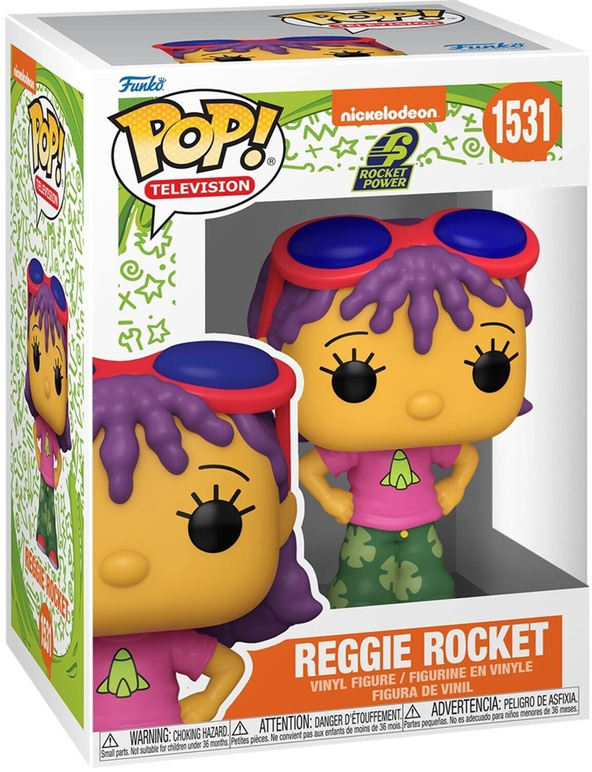 Funko POP! Television Rocket Power 1531 Reggie Rocket Vinyl Figure Vinyl Figurine 30 Peligro de asfixia. Danger d'étouffement. Advertencia: para niños menores de 36 meses. Danger D pequeas. No es adecuado aux enfants de moins de 36 mois. Partes pequeñas. Petites pieces. Ne convient pas children under 36 months. Not suitable for Small parts. Choking Hazard.