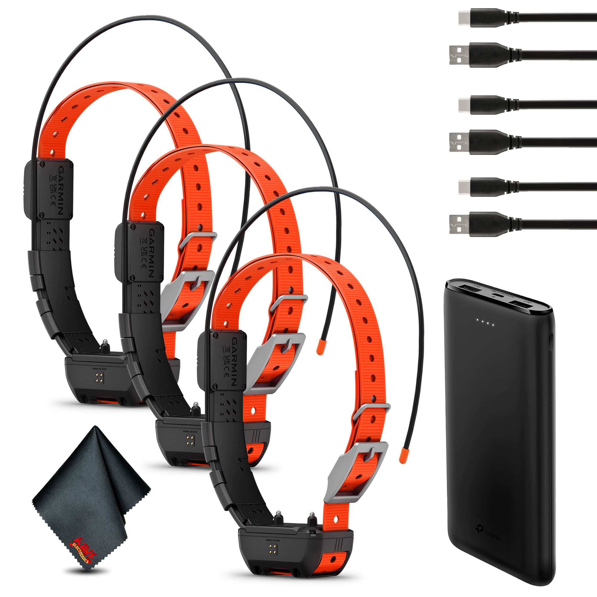 Garmin - Alpha TT25 Tracking and Training Collar For Dogs + Power Bank Battery - Orange