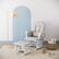 Angle. Storkcraft - Hoop Glider and Ottoman - White/Taupe Swirl.