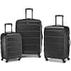 Front. Samsonite - Omni 3 Piece Hardside Luggage Nested Spinner Set 68311-1041 - Black.