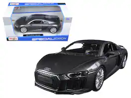 Audi R8 V10 Plus "Special Edition" 1/24 Diecast Model Car by Maisto - Gray Metallic