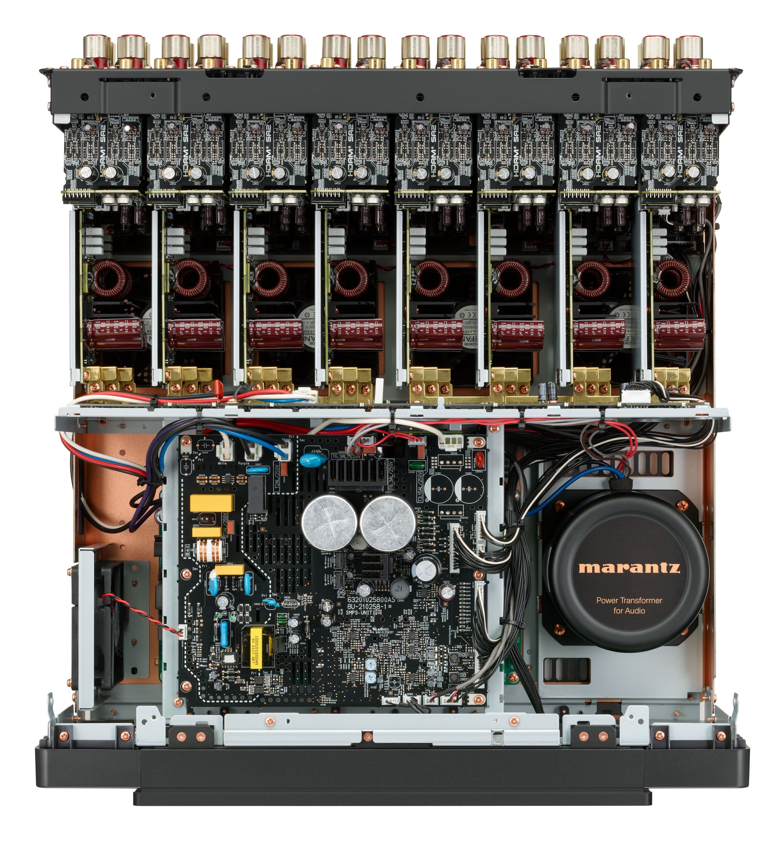 The text on the image reads "marantz 6NE 2580GA5 BU-210258-1 Power Transformer for Audio."