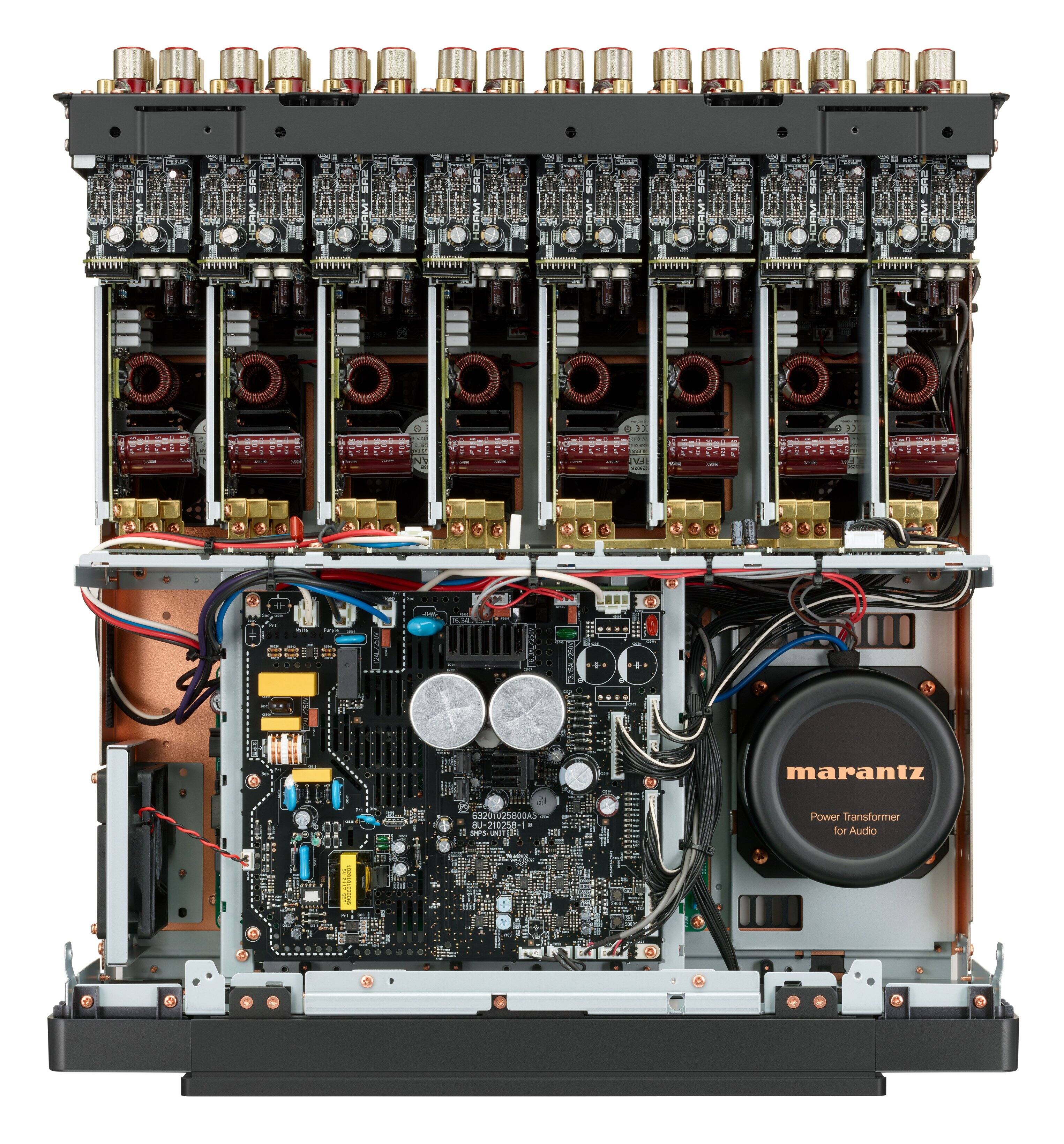 The text on the image reads "marantz 6NE 2580GA5 BU-210258-1 Power Transformer for Audio."