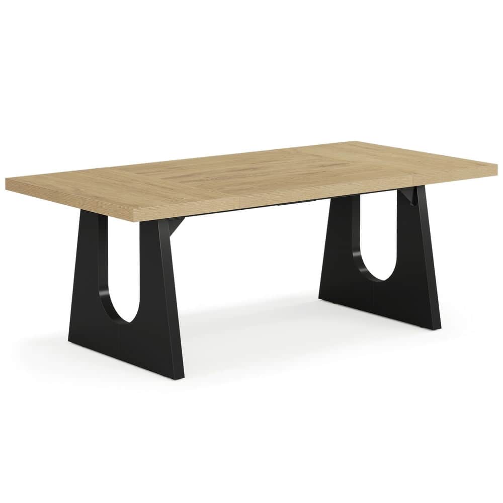 Kadyn - Study Writing Desk, Computer Desk,70" Executive Desk, Modern Computer Office Desk Workstation - Oak