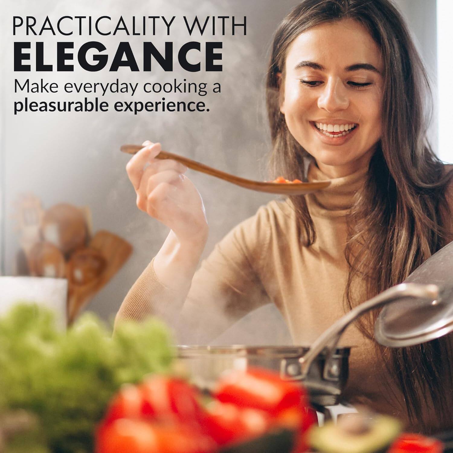 PRACTICALITY WITH ELEGANCE  
Make everyday cooking a pleasurable experience.