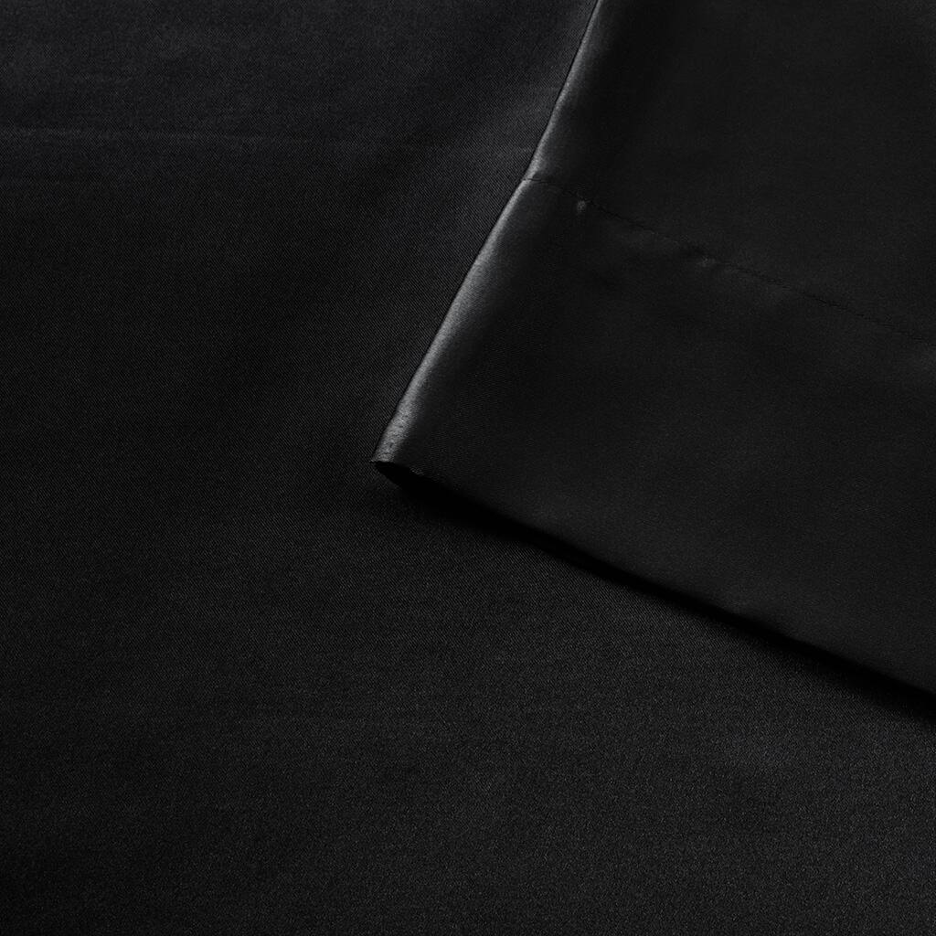 Alt View 5. Gracie Mills - Gracie Mills Coralie 6-Piece Wrinkle-free Satin Sheet Set - Black.