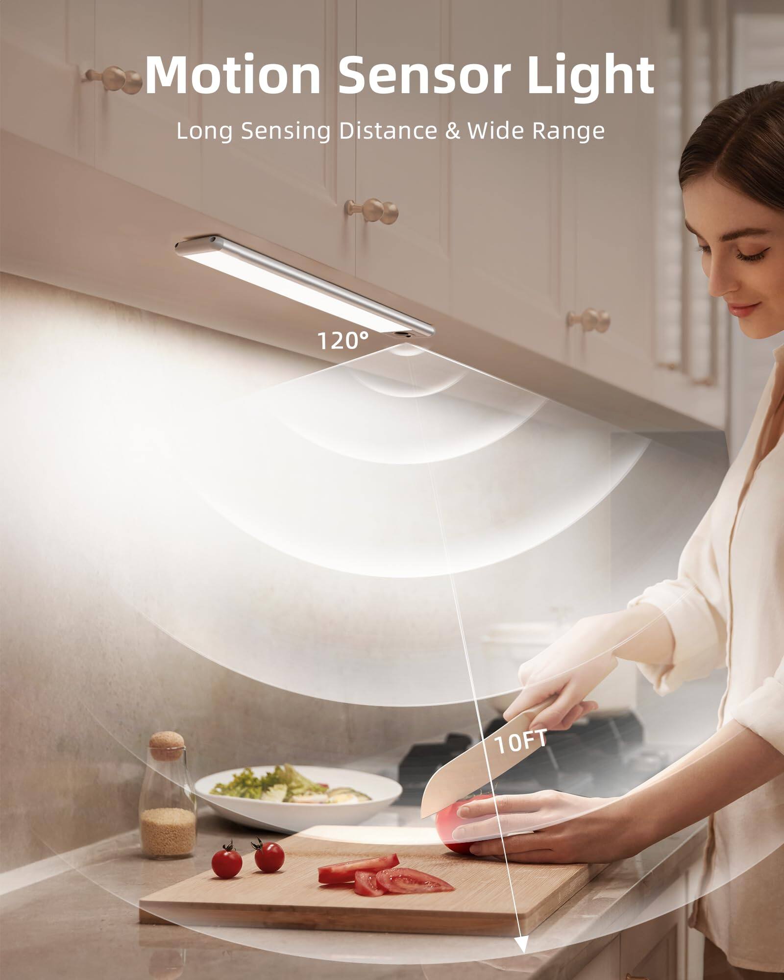 Motion Sensor Light  
Long Sensing Distance & Wide Range  
120°  
10FT