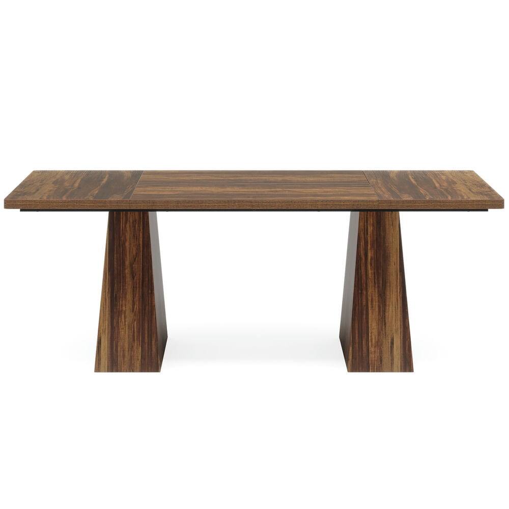 Back. Kadyn - Kadyn Study Writing Desk, Computer Desk,63" Executive Desk, Modern Office Computer Desk Workstations,Dark Brown - Brown.