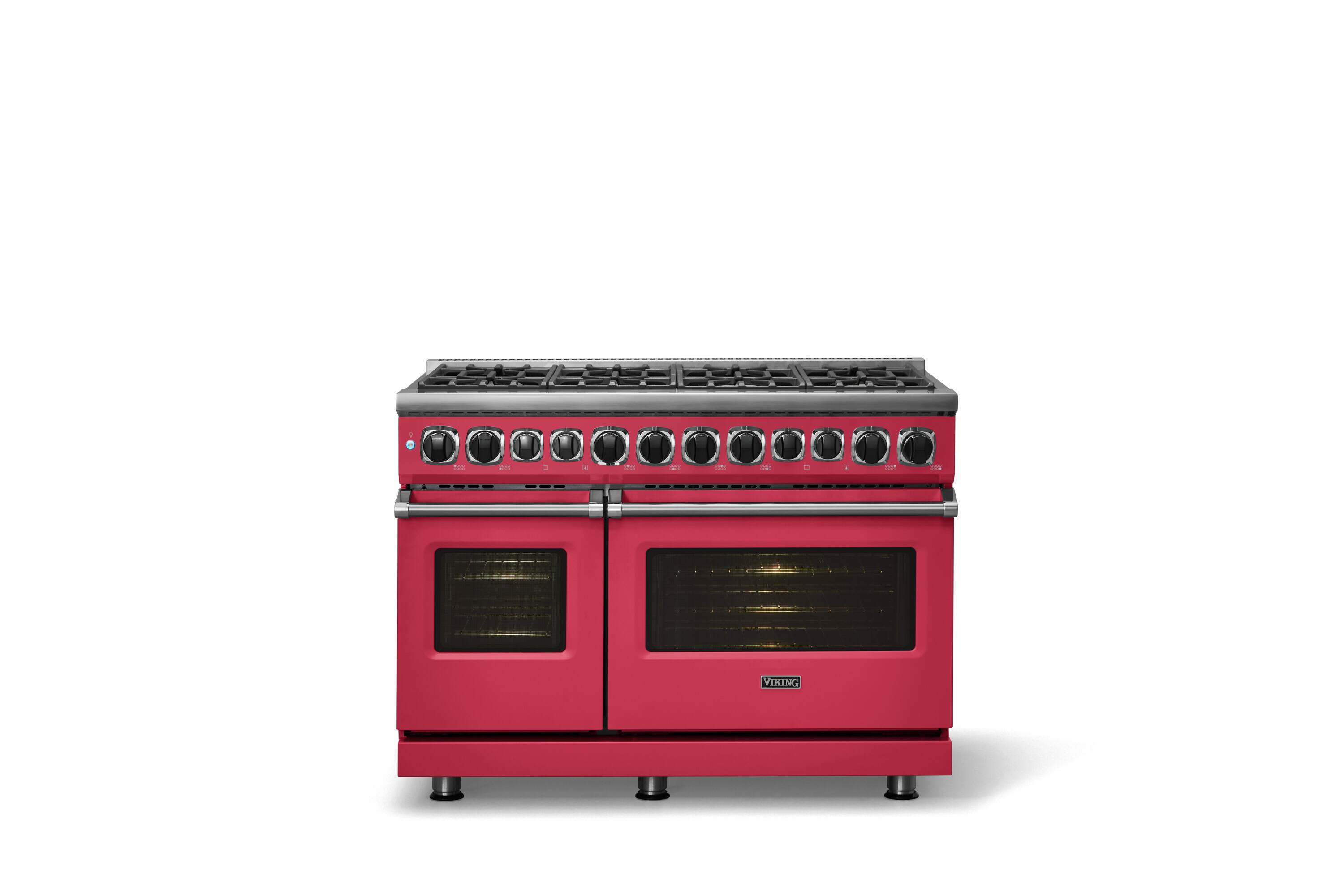 Alt View 1. Viking - 48"W. 7.3 Cu. Ft. 7Series Self-Clean Dual Fuel 8 Burner Range-Valentine - Valentine.