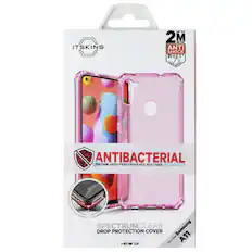 ITSKINS UP TO 2M ANTI SHOCK 7FEET ANTIBACTERIAL IMPACTHANE HIGH PERFORMANCE POLYMER ACTIVE 24/7 SPECTRUMCLEAR Samsung DROP PROTECTION COVER CXTRA CLEAR ADVANCED AN OGIAL ECHNOLOGY POWERED BY Fits Pour A11 HC02 2.0