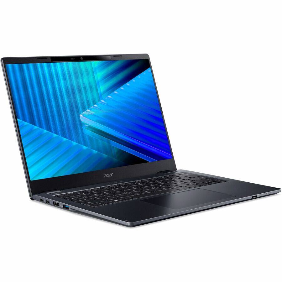 Alt View 3. Acer - Acer TravelMate P4 14 TMP414-55 TMP414-55-59DM 14" Notebook - WUXGA - 60 Hz - Intel Core Ultra 5 225U - 16 GB - 512 GB - Blue.