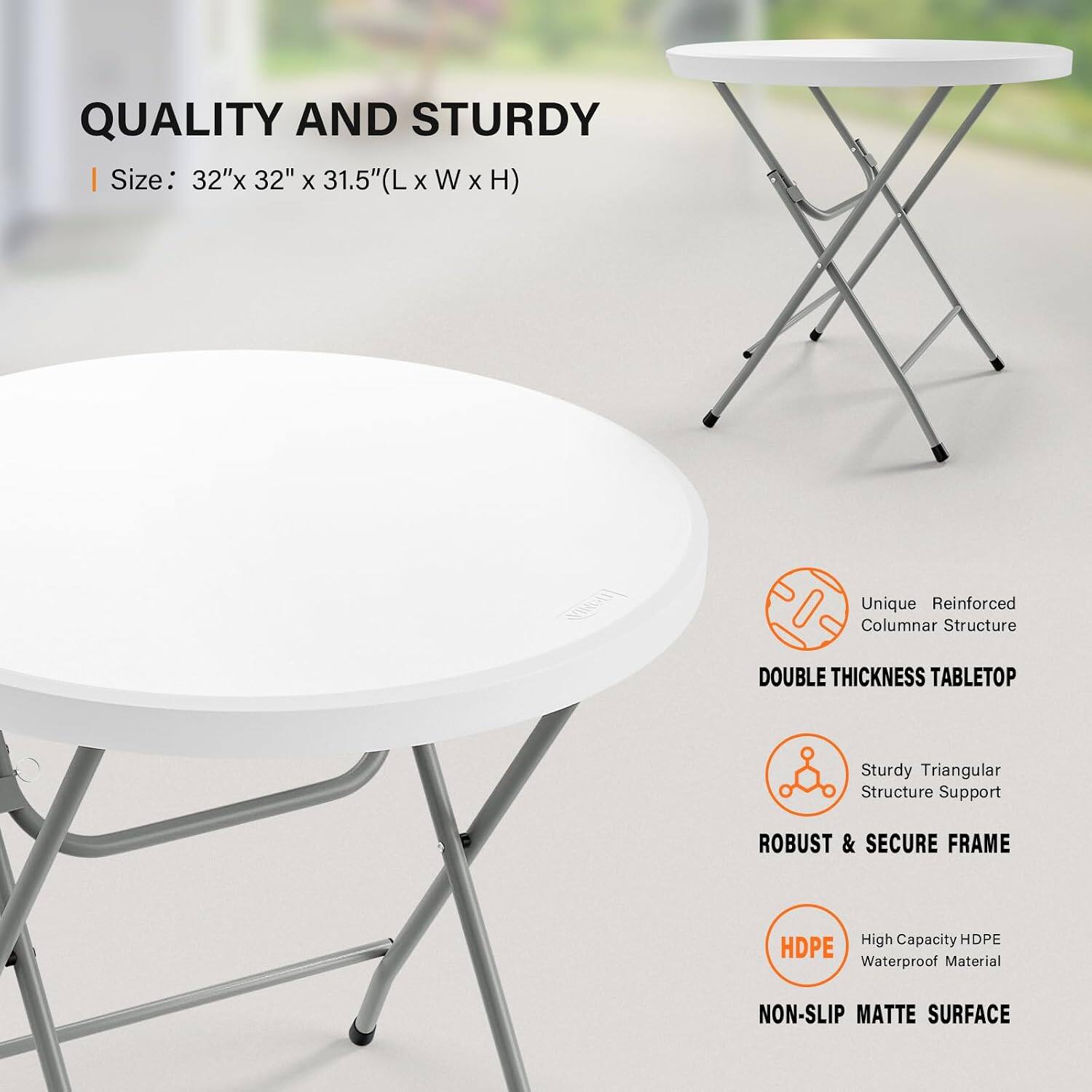 White-31" H