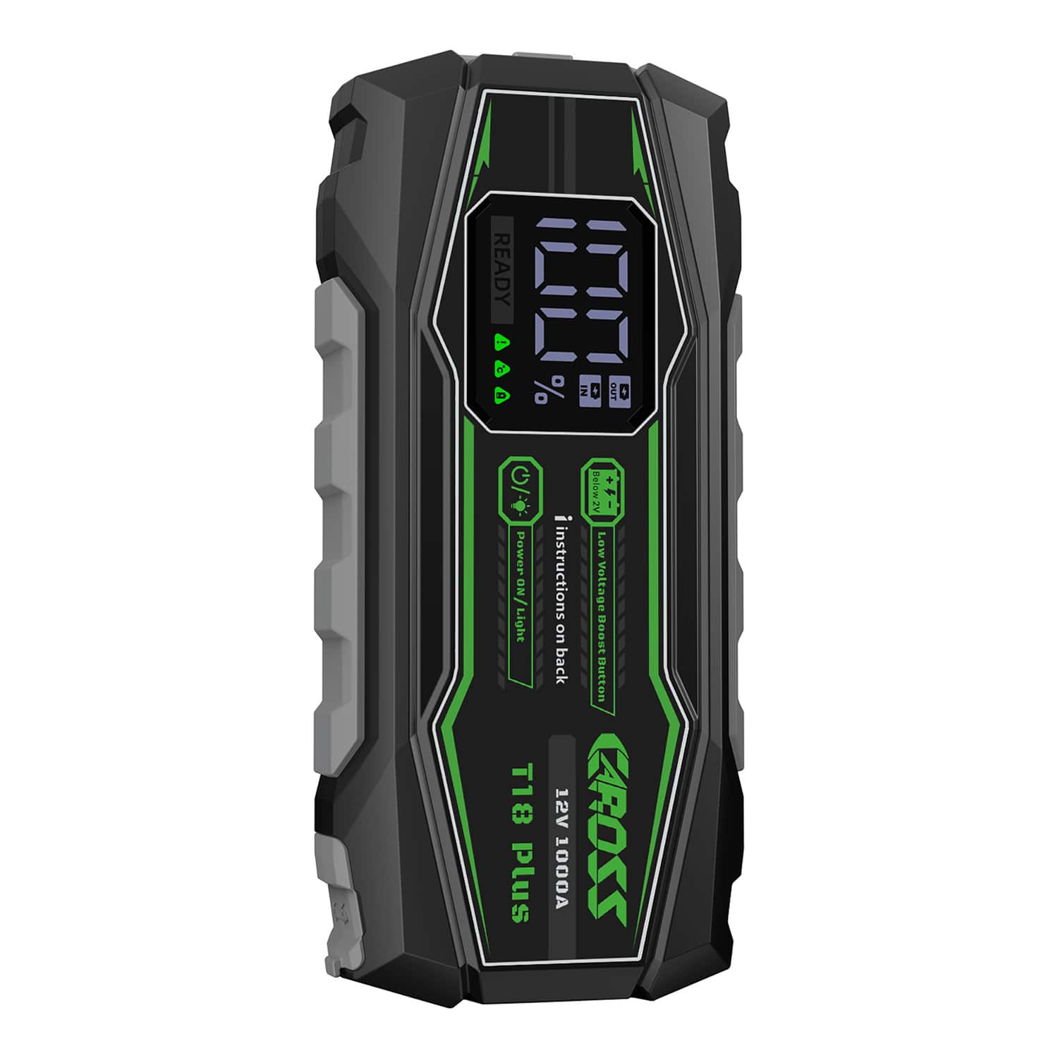 CAROSS T18 Plus Portable Car Jump Starter 1000 Amp Peak, USB Power