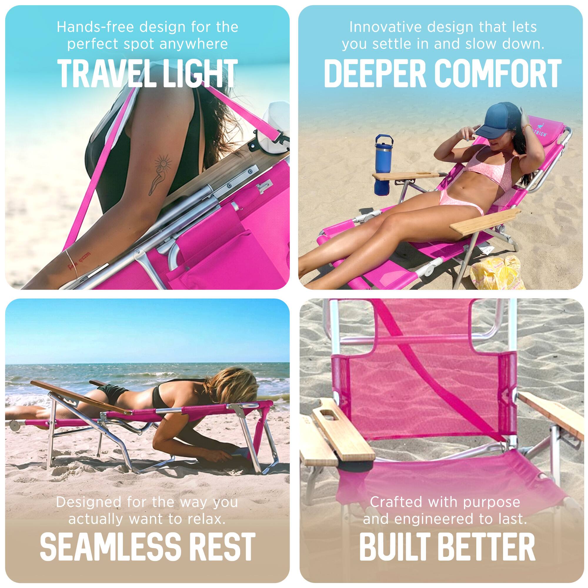 - Hands-free design for the perfect spot anywhere  
  TRAVEL LIGHT

- Innovative design that lets you settle in and slow down.  
  DEEPER COMFORT

- Designed for the way you actually want to relax.  
  SEAMLESS REST

- Crafted with purpose and engineered to last.  
  BUILT BETTER