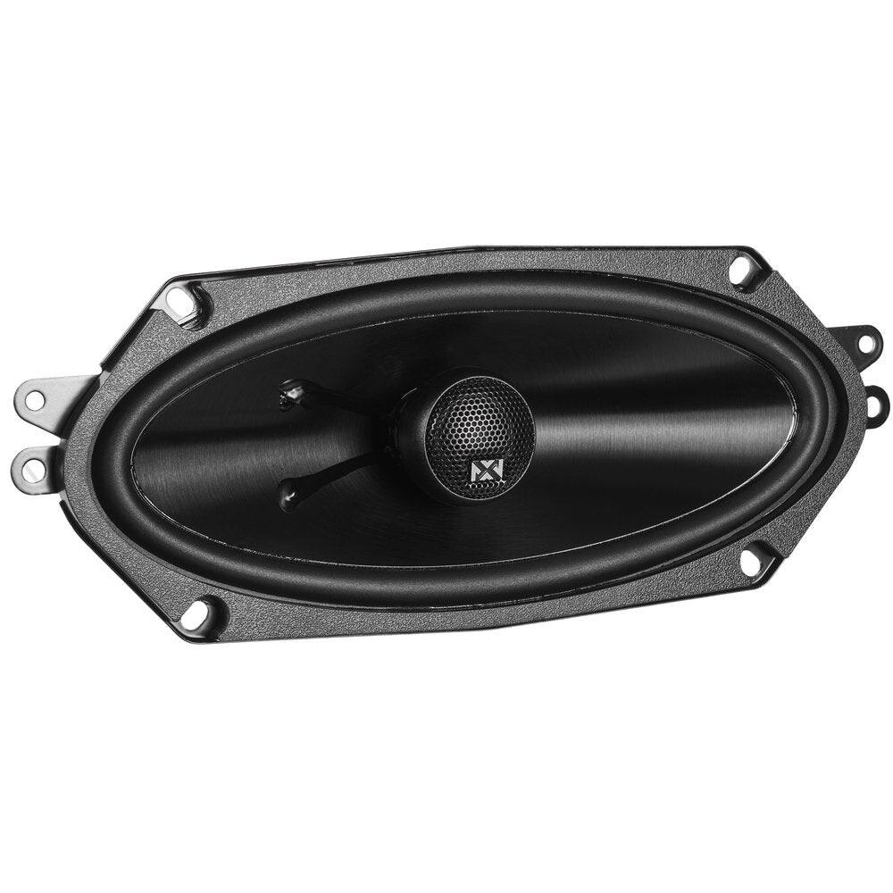 Angle. NVX - NSP410 480W Peak (160W RMS) 4x10in N-Series 2-Way Coaxial Car Speakers with 20mm Silk Dome Tweeters.