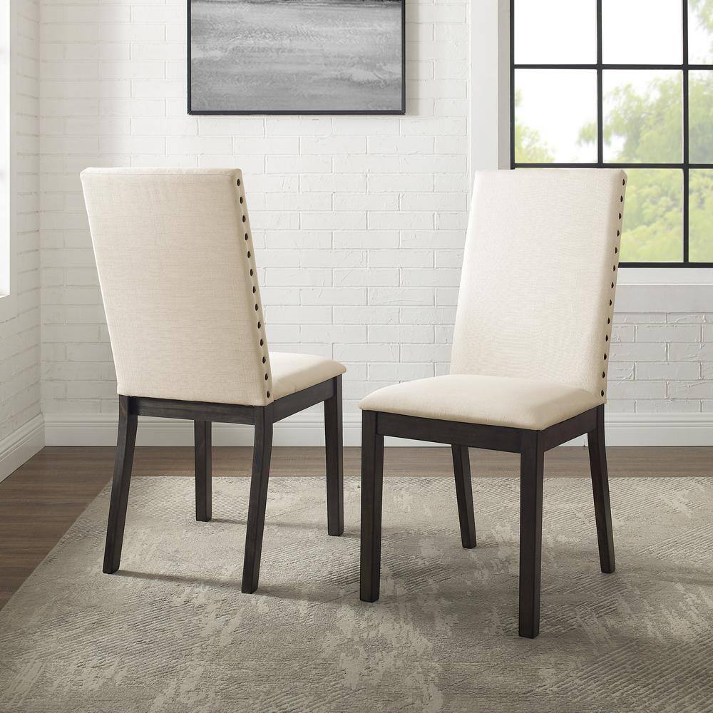 Alt View 1. Crosley Furniture - Hayden 2-Piece Upholstered Dining Chair Set - Grey.