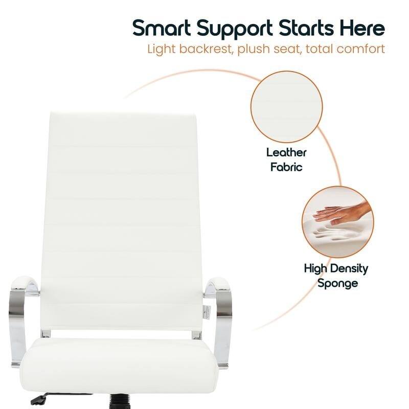 Smart Support Starts Here  
Light backrest, plush seat, total comfort  

- Leather Fabric  
- High Density Sponge
