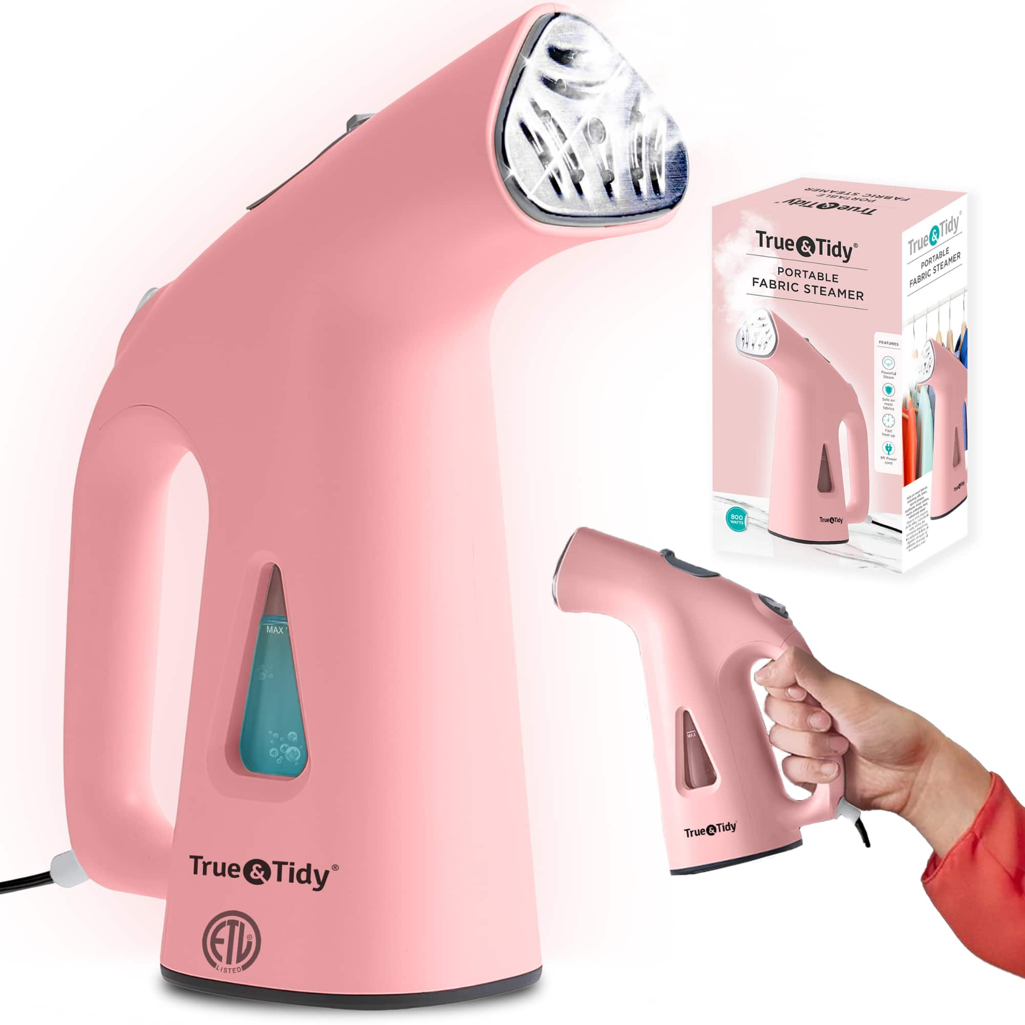 True & Tidy  
PORTABLE FABRIC STEAMER
