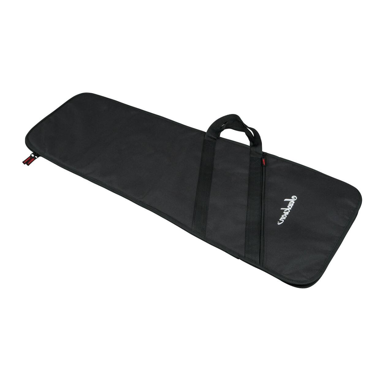 Angle. Jackson - Jackson Shoulder Carrying Black Polyester Travel Friendly Standard Gig Bag with Jackson Logo (Black).