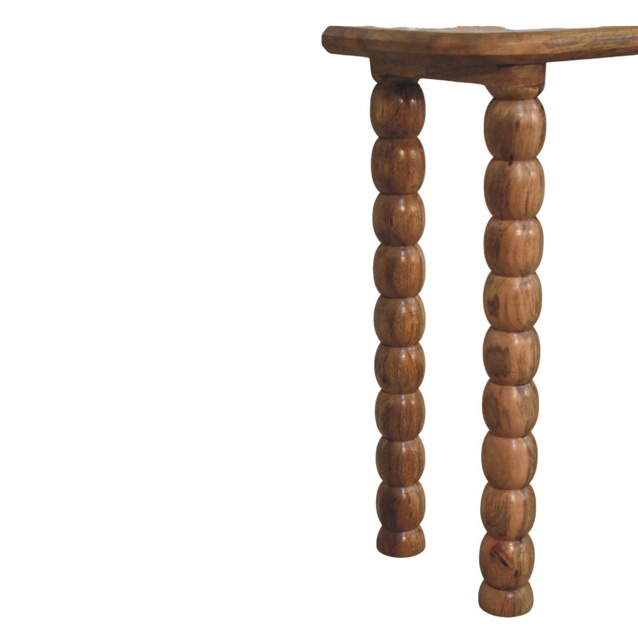 Alt View 3. Artisan Furniture - Artisan Furniture Solid Wood Spindle Rattan Console Table, Brown - Brown.