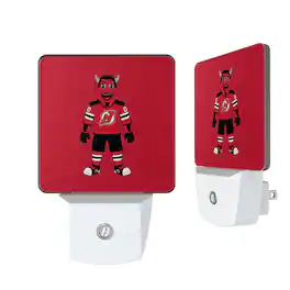 Keyscaper - New Jersey Devils 2-Pack Solid Design Mascot Nightlight Set - White