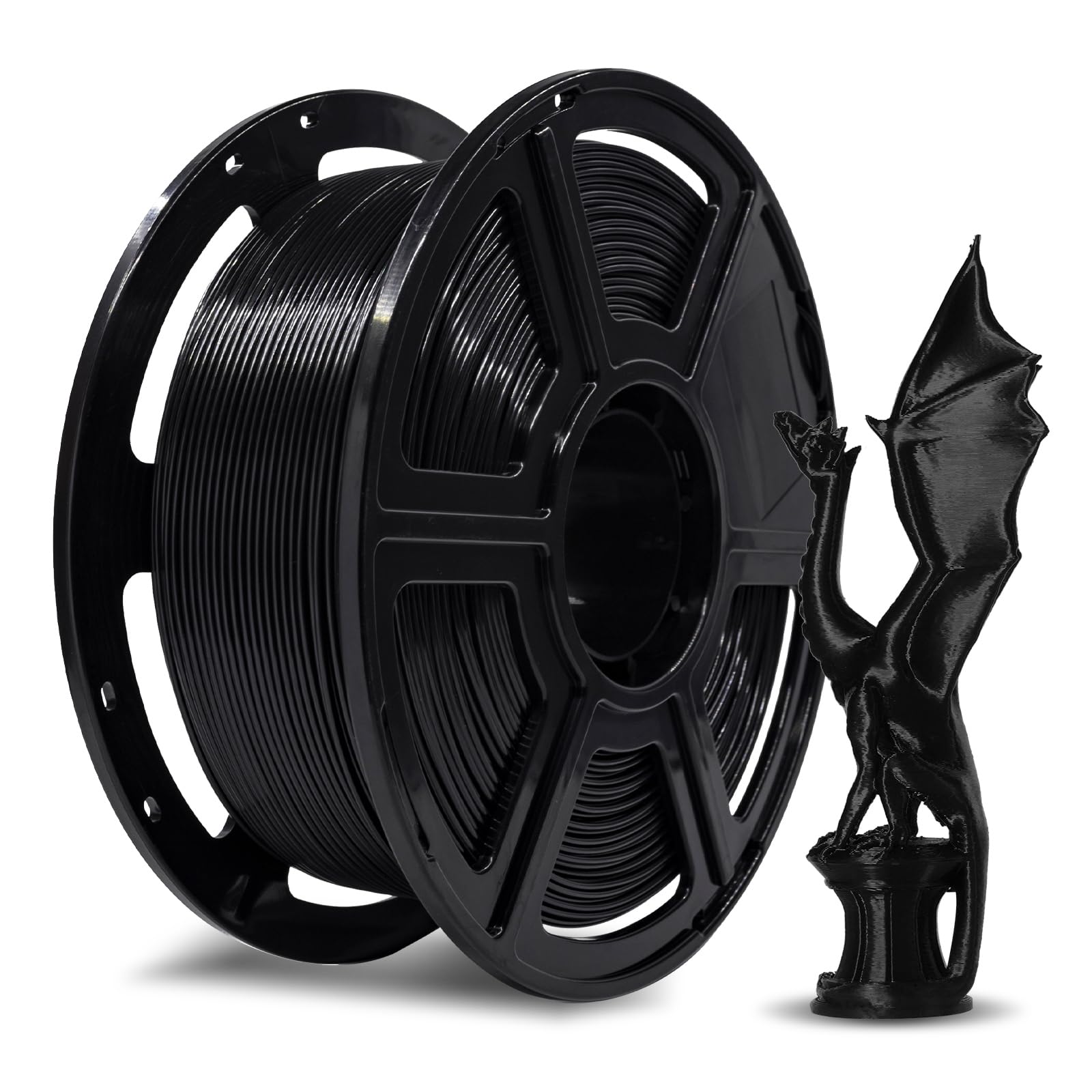 Front. Flashforge - Flashforge High Speed PLA Filament, 1.75mm, 500mm/s, High Speed Printing, Fast 3D Printer Filament, 2.2lbs/Spool - Natural.