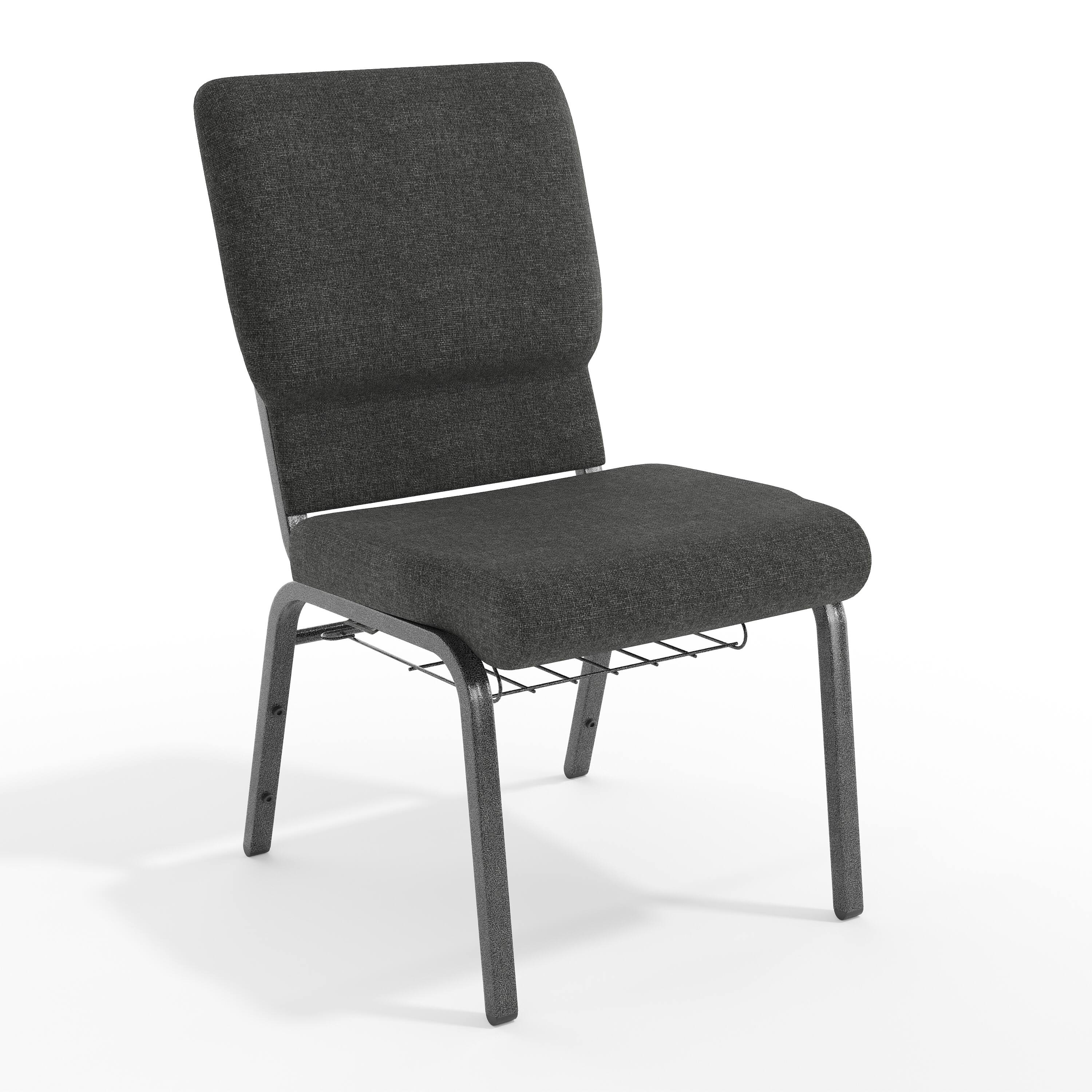 Dark Gray Fabric/Silver Vein Frame