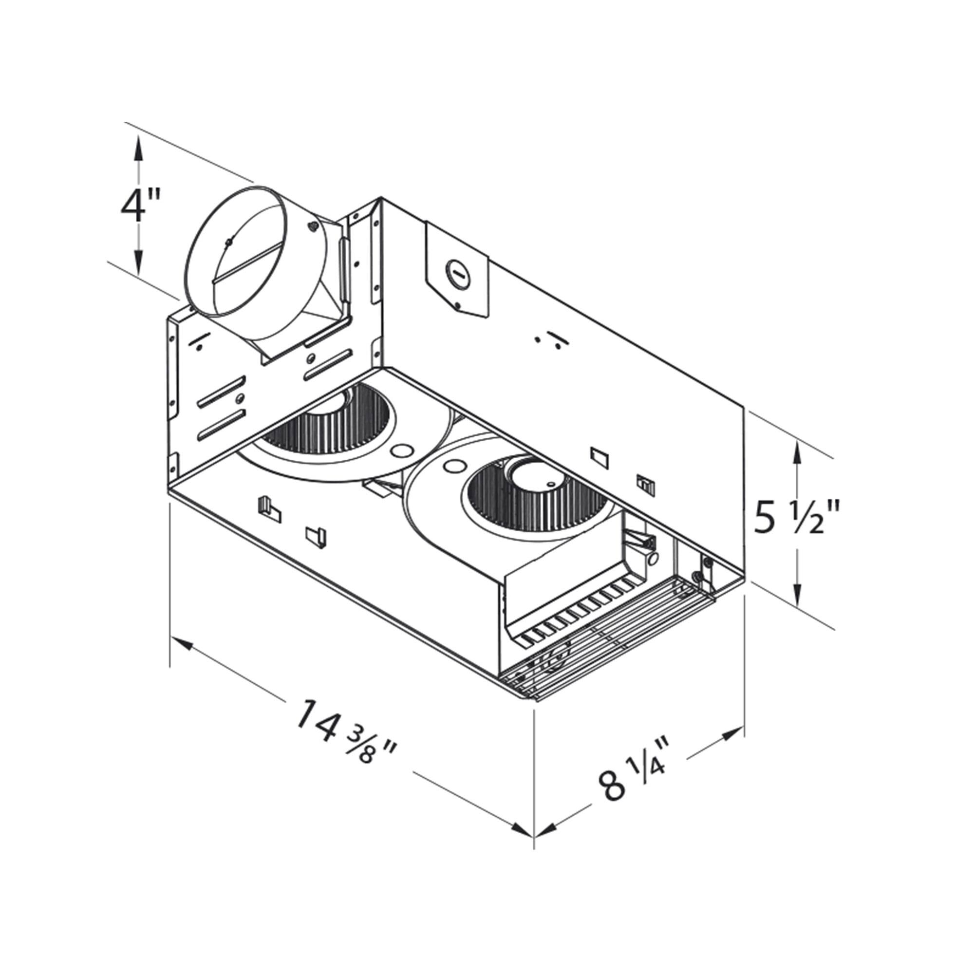 4"  
5 1/2"  
14 3/8"  
8 1/4"