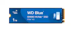 WD - Blue SN580 1TB Internal SSD PCIe Gen 4 x4 NVMe - Front_Zoom