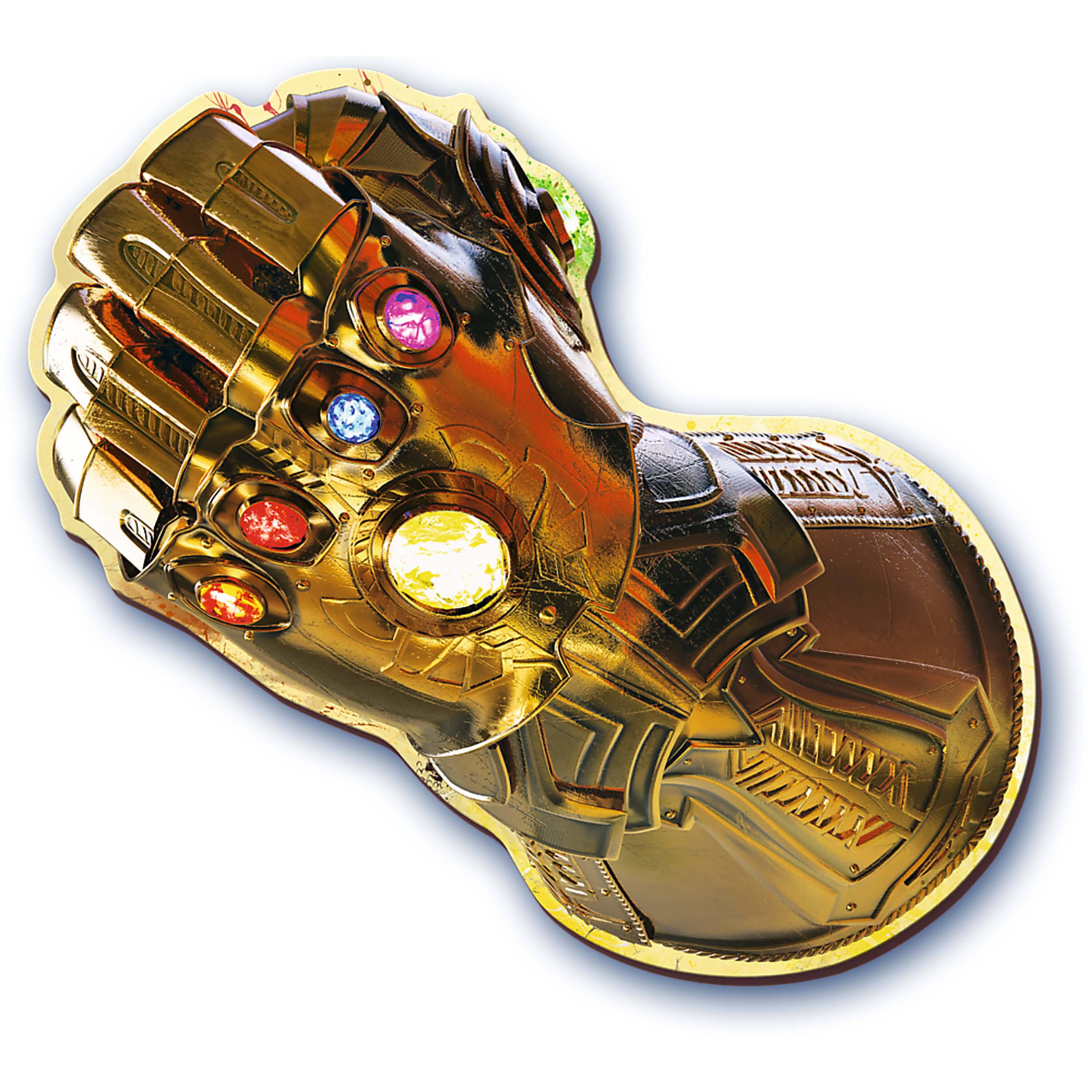 Alt View 1. Trefl - Trefl Wood Craft 500 + 5 Piece Wooden Puzzle - Marvel - Infinity Gauntlet - Red, Gold.