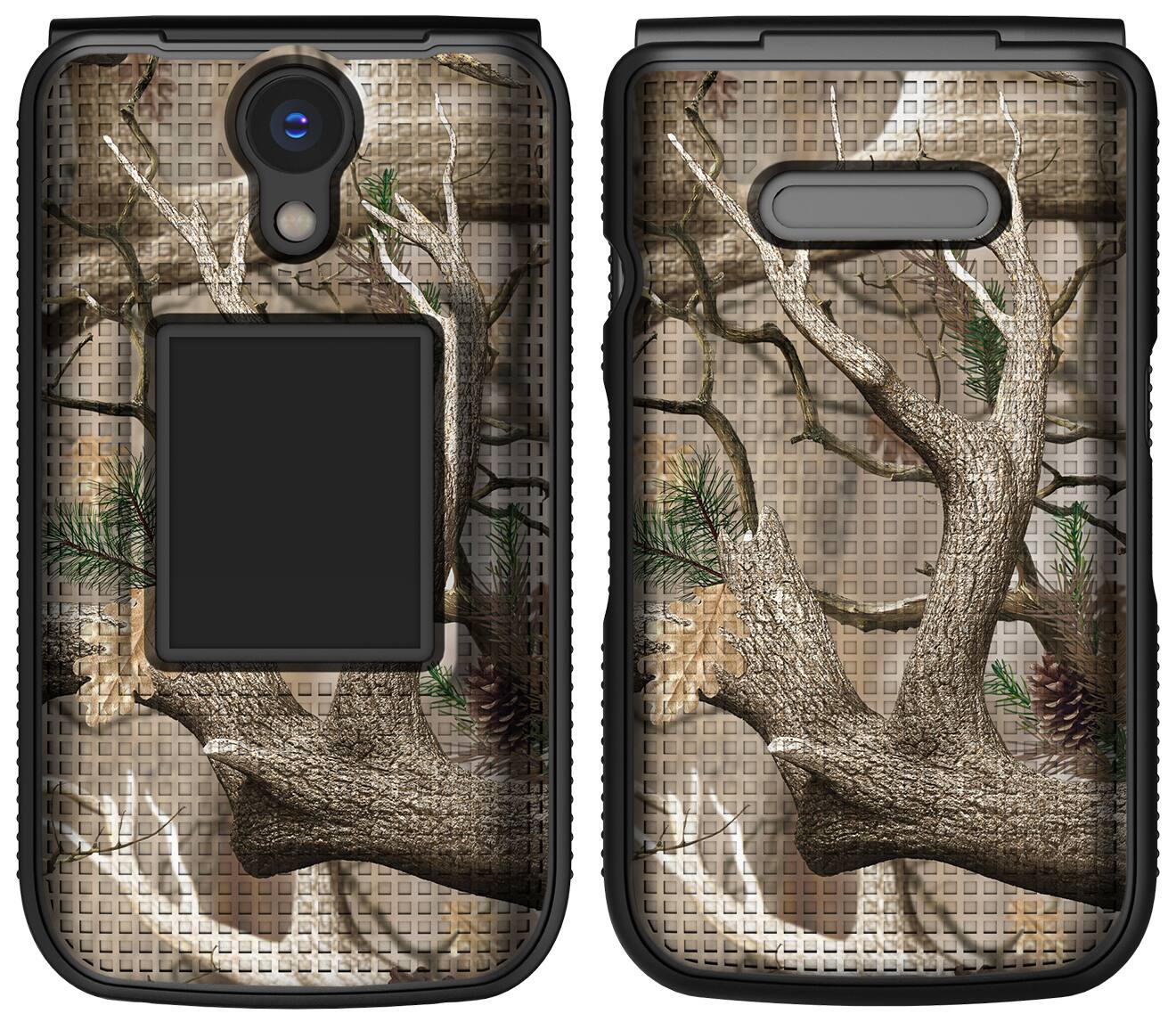 Alt View 2. Nakedcellphone - Case for Verizon Orbic Journey Pro/Lite Flip Phone - Hard Shell Cover - Camo.