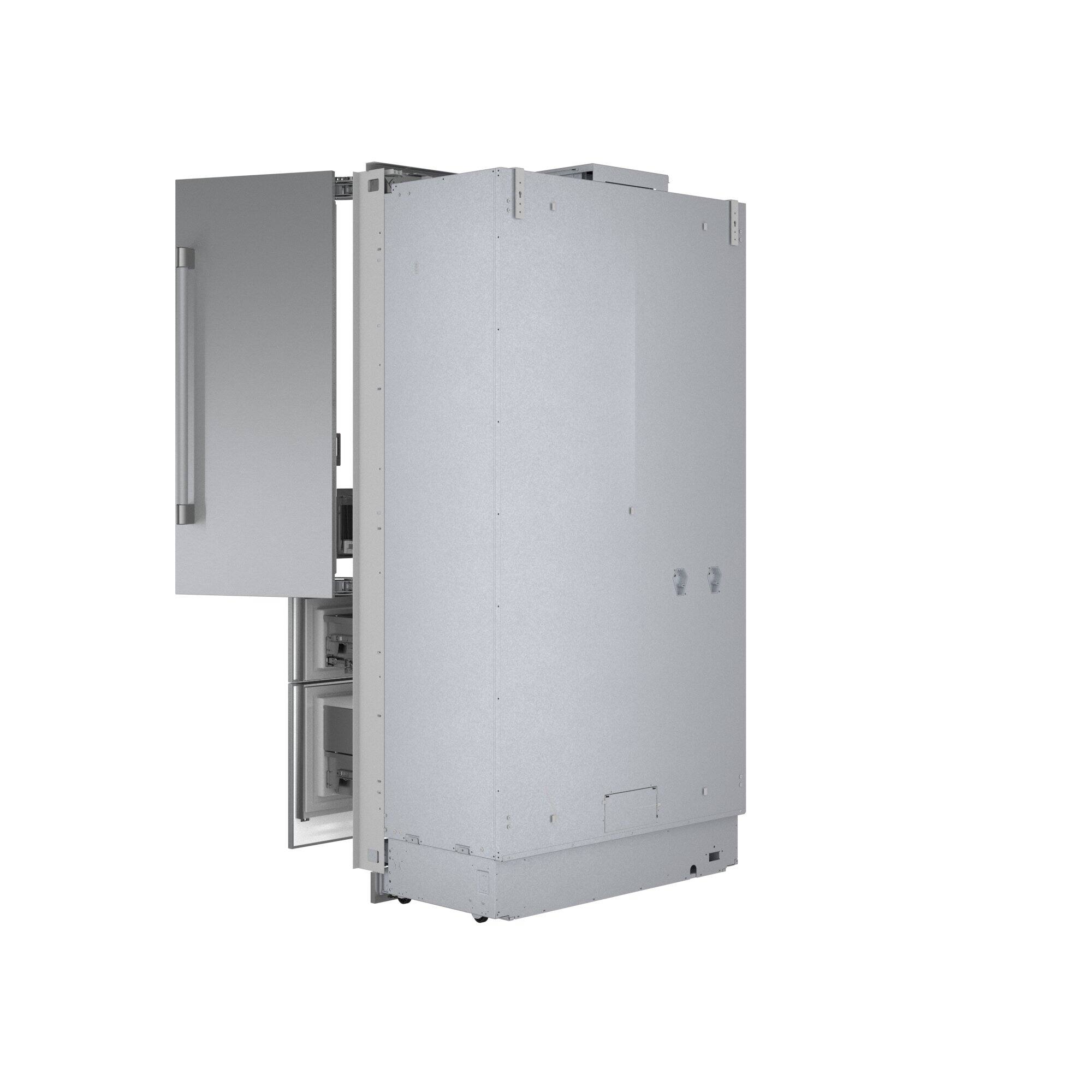 Alt View 1. Thermador - Freedom Collection 23.1 Cu. Ft. French Door Built-in Smart Refrigerator with Professional Series Handles - Stainless Steel.