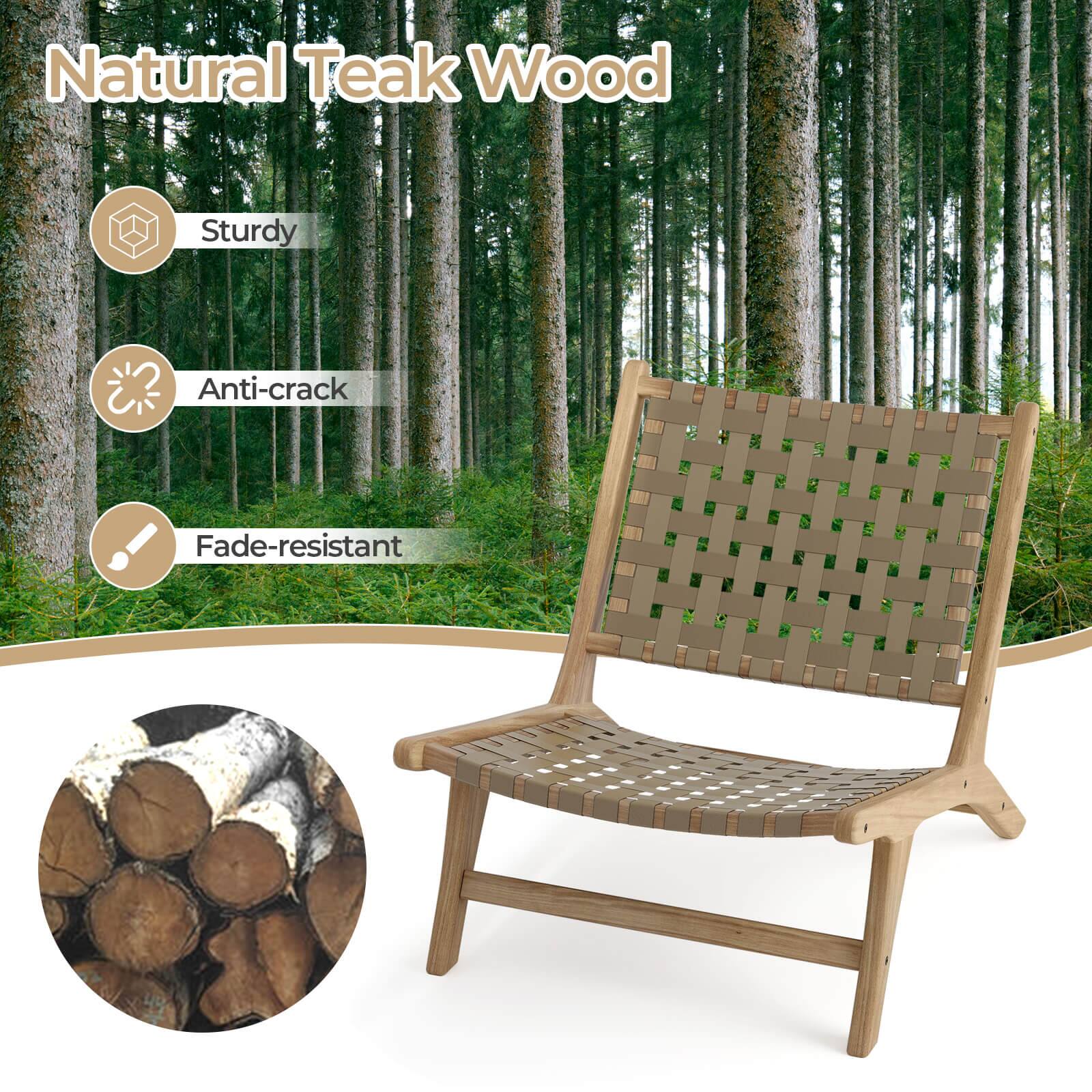 Natural Teak Wood

- Sturdy
- Anti-crack
- Fade-resistant