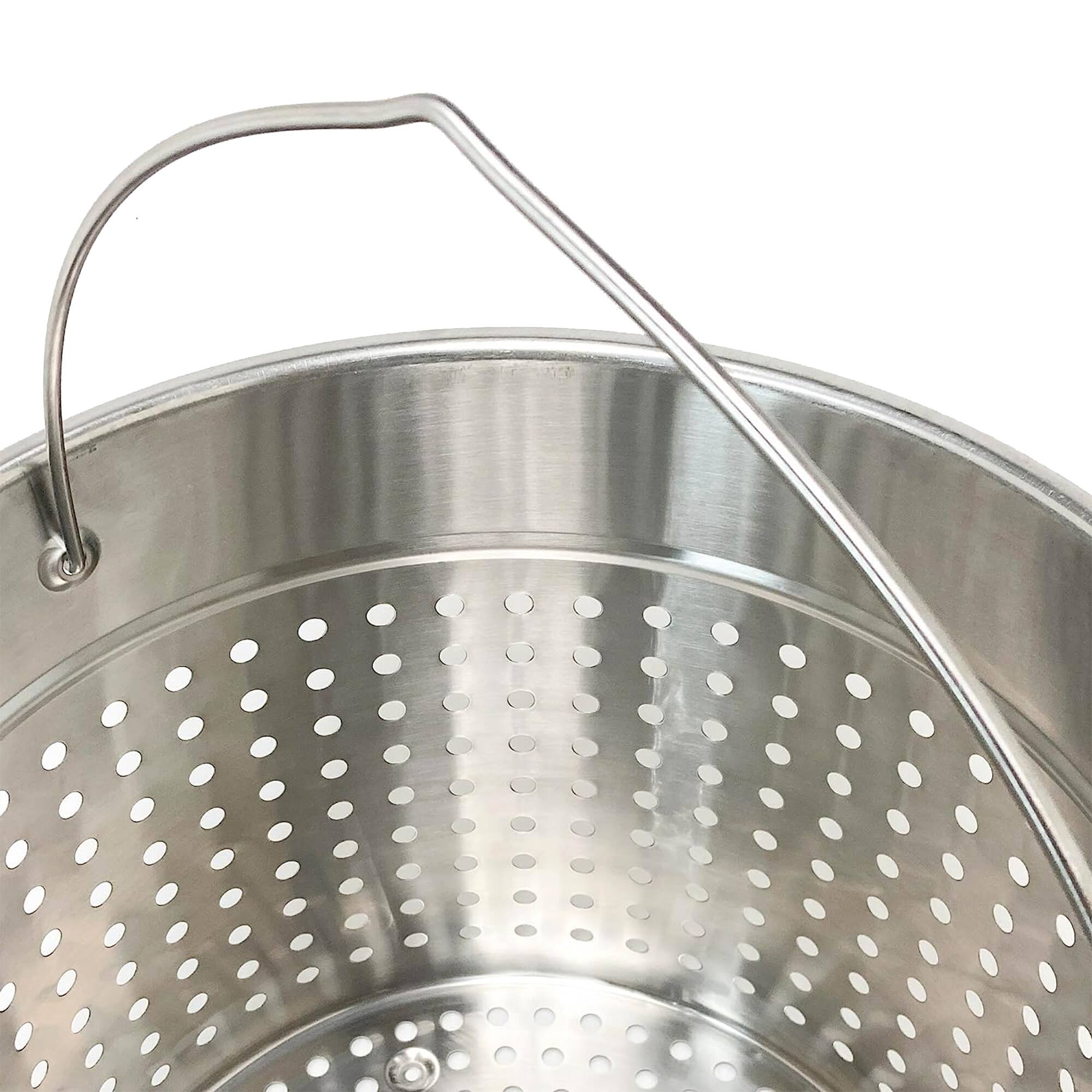 Alt View 10. Bayou Classic - Bayou Classic KDS-160 60 Quart Stainless Boil Steamer Cooker and Basket Kit - Silver.