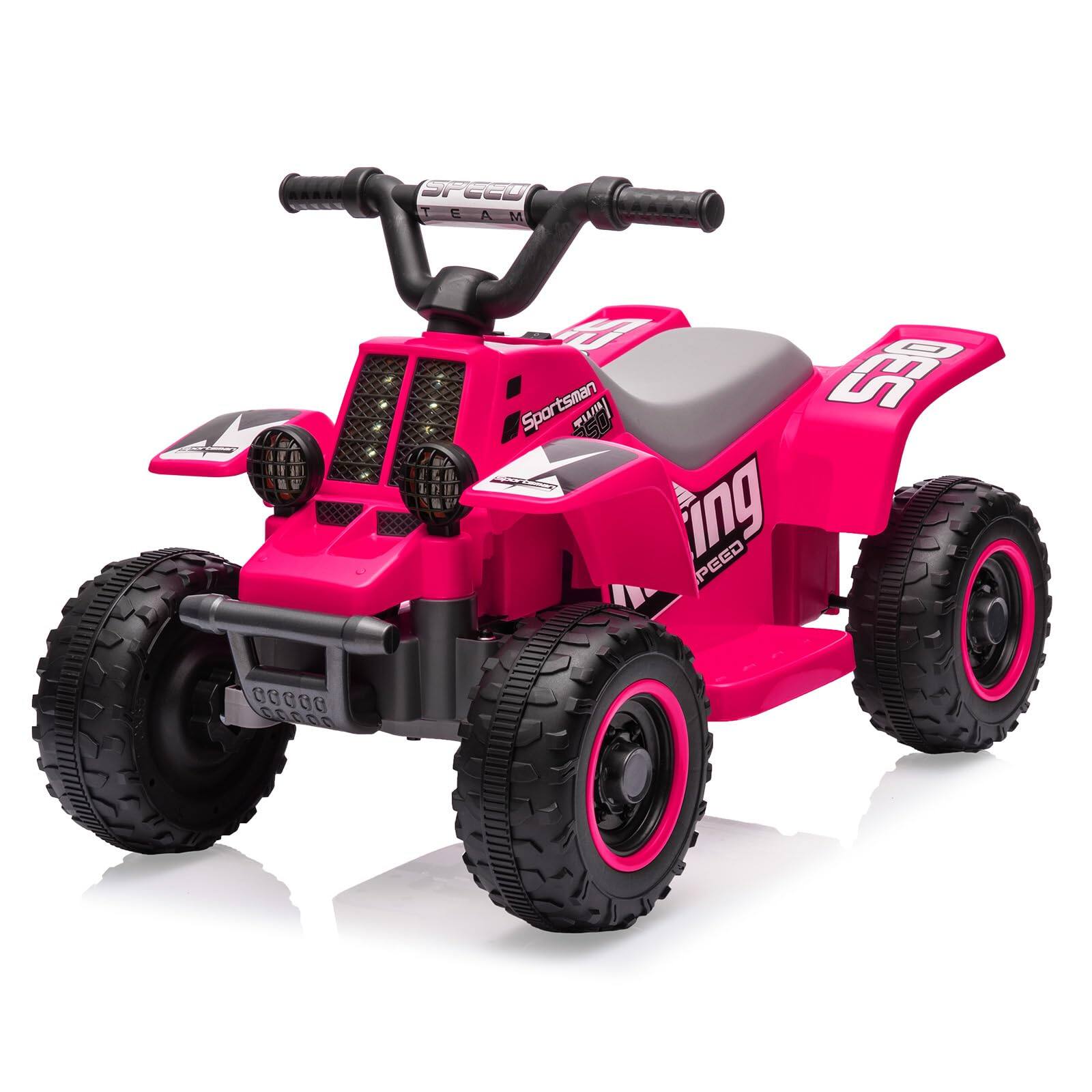 Acekool - ATV for Kids, 6V Battery Powered Toddler 4 Wheeler w/Music, Light, 1.5mph Max Speed, Kids ATV 4 Wheeler 3+ Years