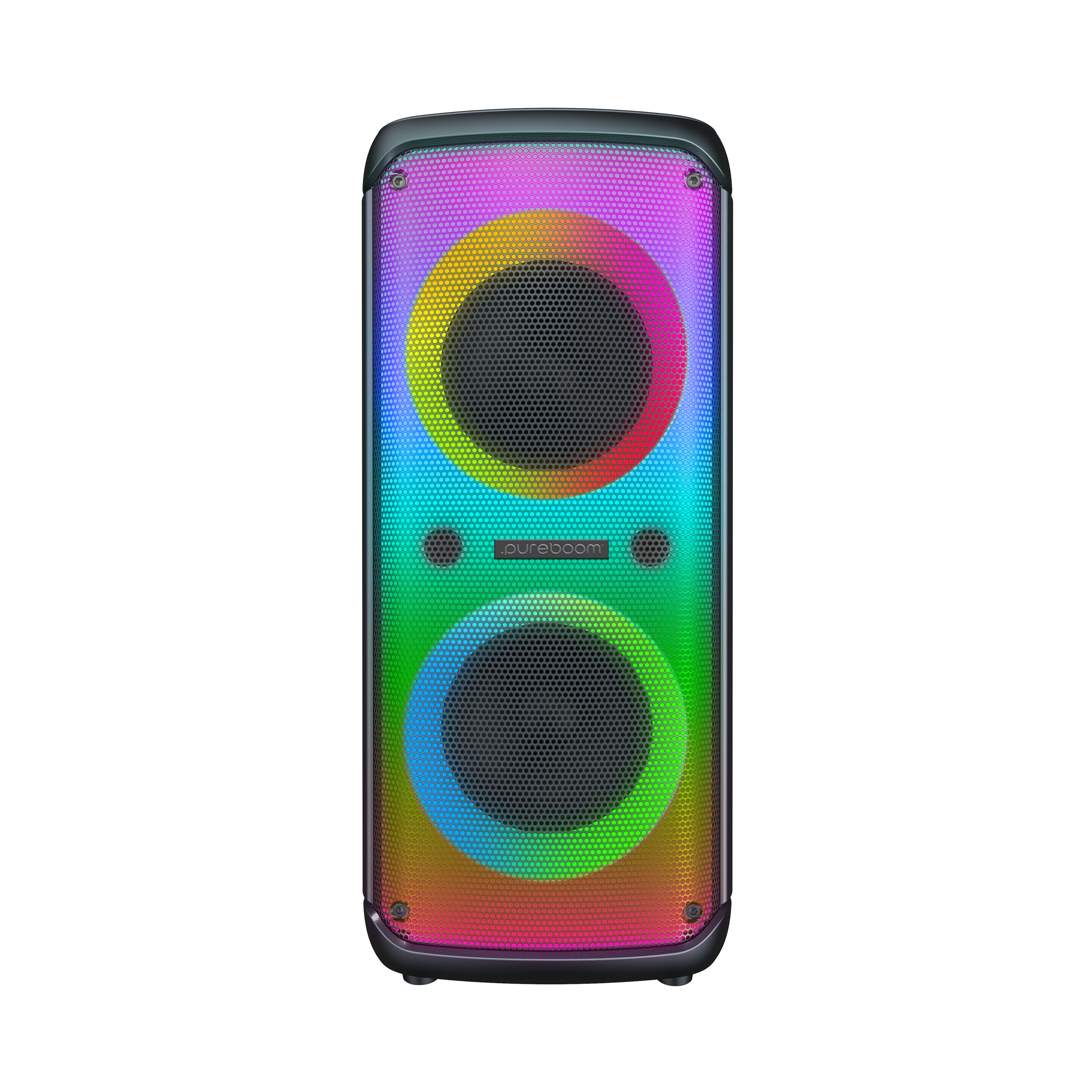 PureBoom - Party Tower Portable Wireless Speaker - Black