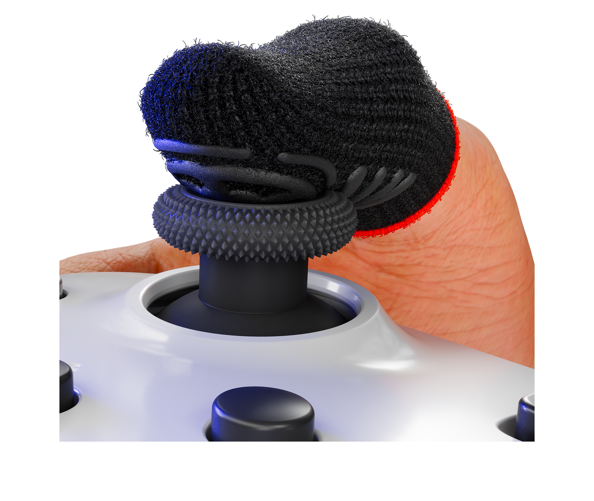 Angle. MGC - ClawSocks Stick Grips Gaming Finger Sleeves - Black.