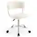 Alt View 18. Costway - Swivel Adjustable Faux Fur Computer Desk Chair - White.