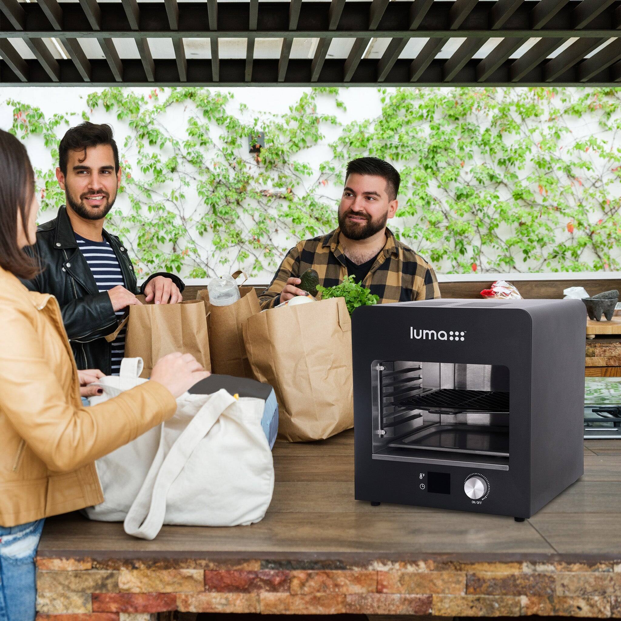 Alt View 7. NewAir - Electric Steak Grill, Portable Indoor Countertop Oven with Griddle, Smokeless Electric Infrared Grill - Black.